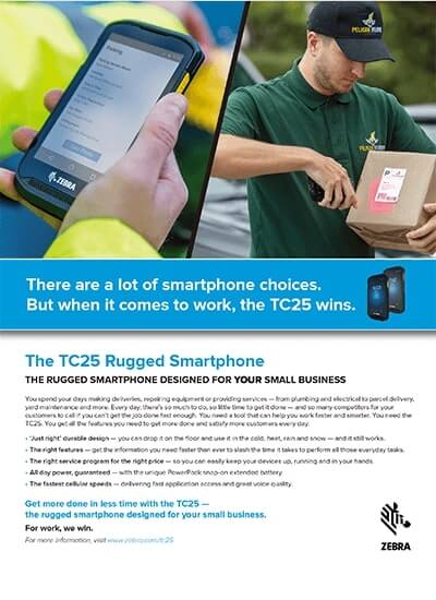 業務用スマートフォン「TC25」